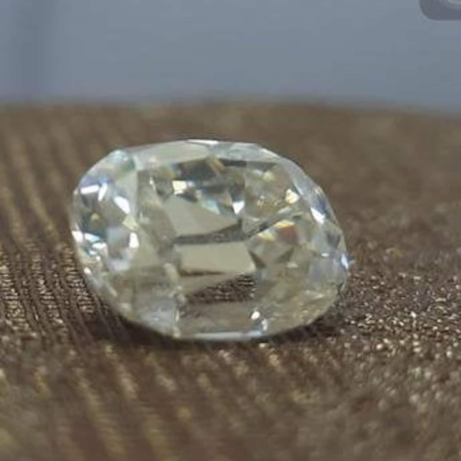 3 Ct Loose Diamond Old Mine Cut Diamond Elongated Old Mine Etsy