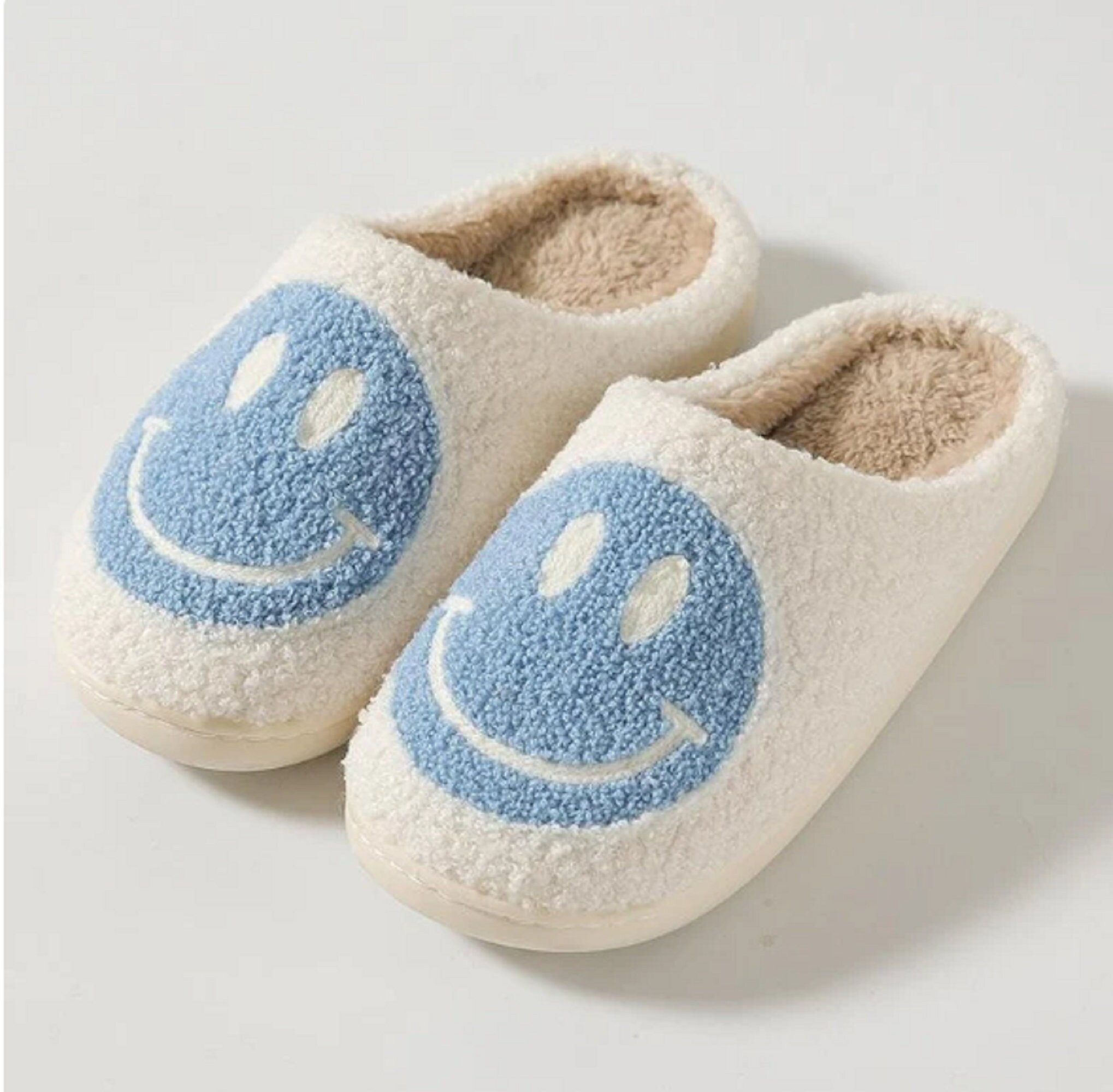 smiley face slippers