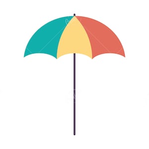 Umbrella SVG, Beach Umbrella Clip art, Instant Digital Download Svg/Png/Dxf/Eps files, for Cricut, Silhouette Cut Files.