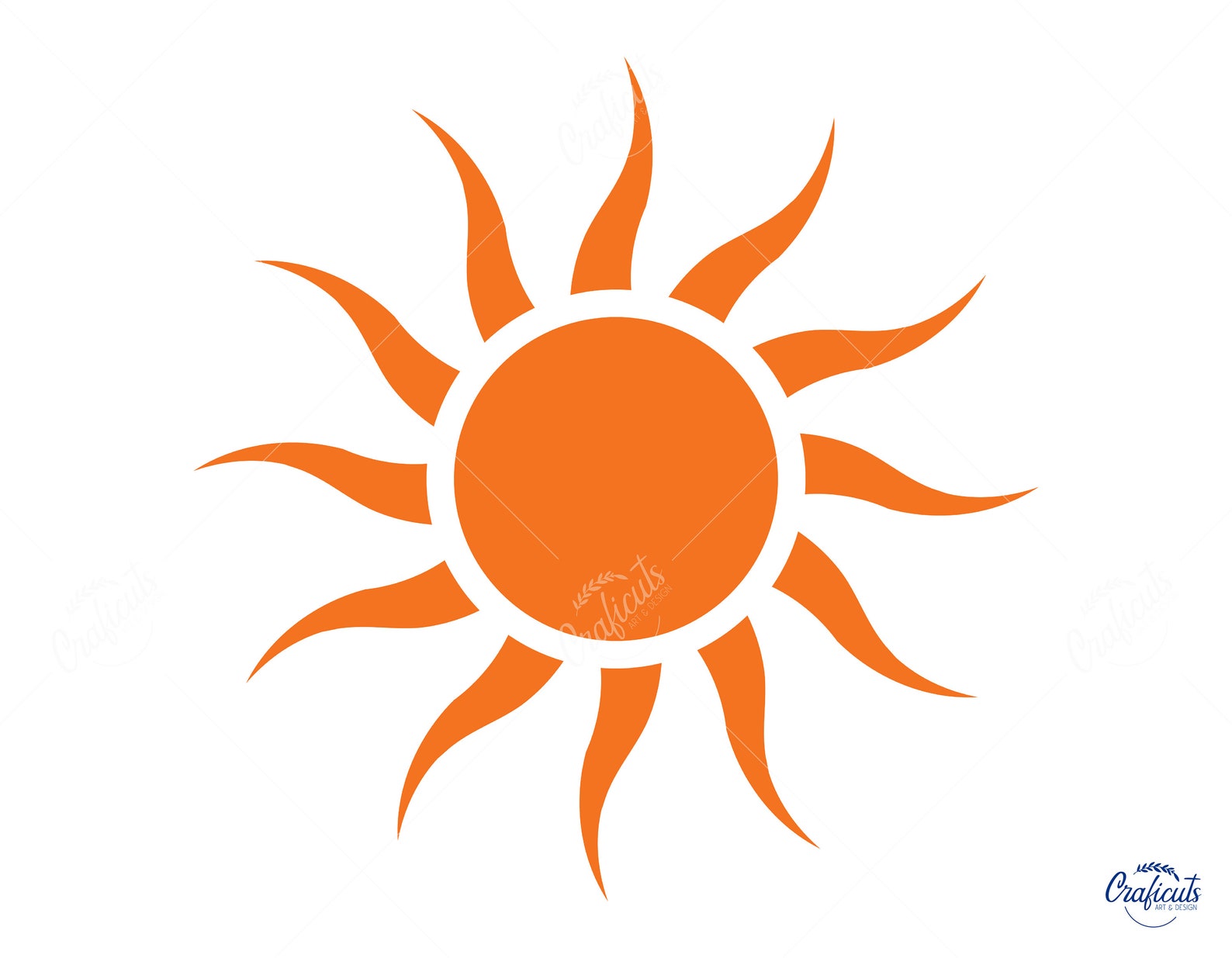Sun SVG Sun Clip art Instant Digital Download Etsy