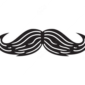 Bigode SVG, bigode clip art, download digital instantâneo de arquivos Svg/Png/Dxf/Eps, para Cricut, arquivos de corte de silhueta.