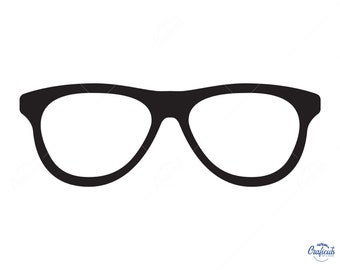 Glasses SVG, Eyeglasses Clip art, Instant Digital Download Svg/Png/Dxf/Eps files, for Cricut, Silhouette Cut Files.