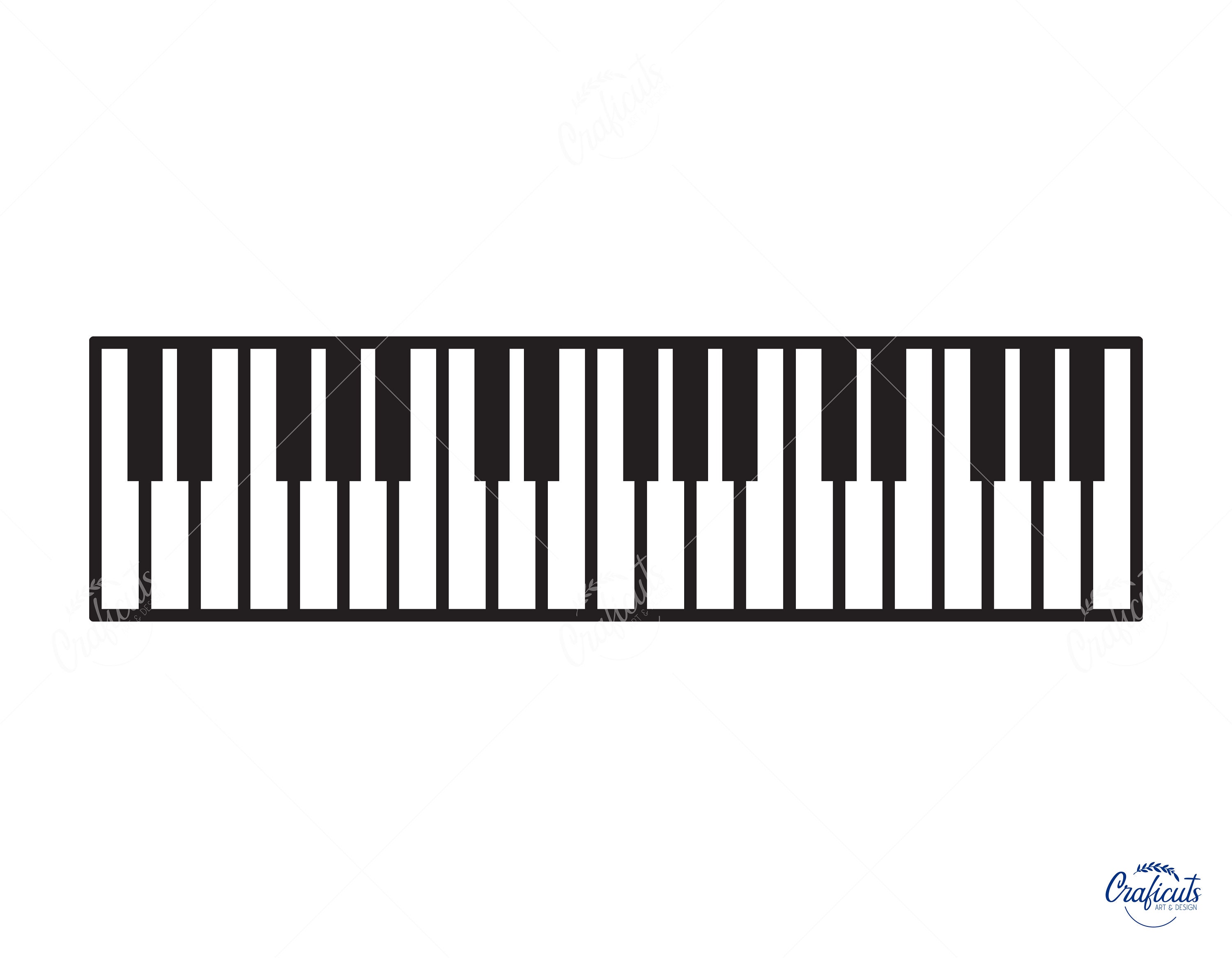 Touches de piano - image vectorielle - TemplateMonster