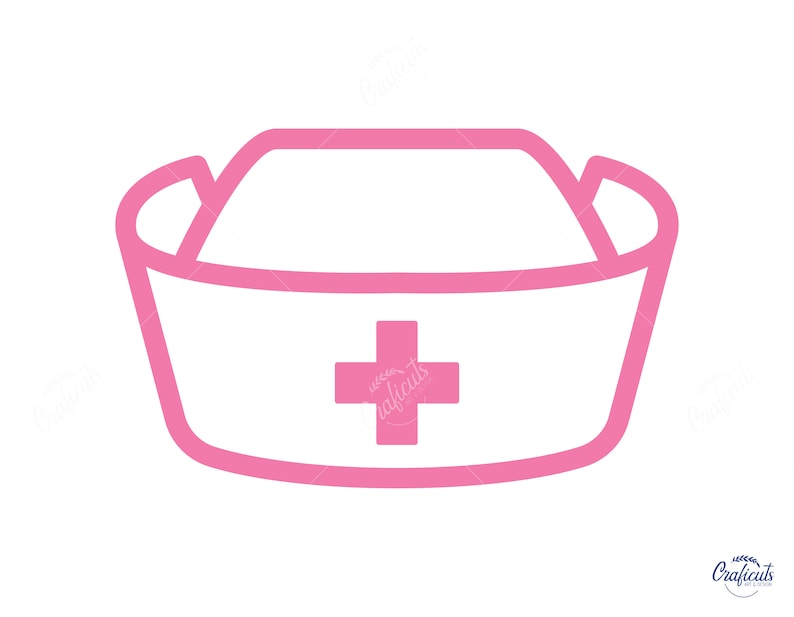 Nurse Hat SVG, Nurse Cap Clip Art, Instant Digital Download Svg/png/dxf ...