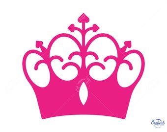 Queen Crown SVG, Crown Clip art, Instant Digital Download Svg / Png / Dxf / Eps bestanden, voor Cricut, Silhouette Cut Files.