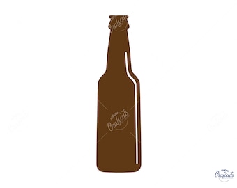 Beer Bottle SVG, Beer Bottle Clip art, Instant Digital Download Svg/Png/Dxf/Eps files, for Cricut, Silhouette Cut Files.