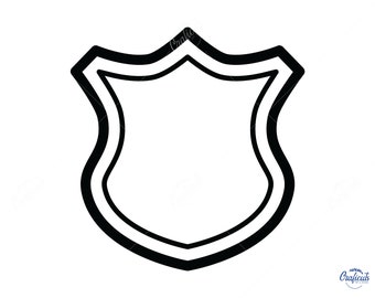 Politie badge SVG, Politie badge Illustraties, Instant Digital Download Svg / Png / Dxf / Eps bestanden, voor Cricut, Silhouette Cut Files.