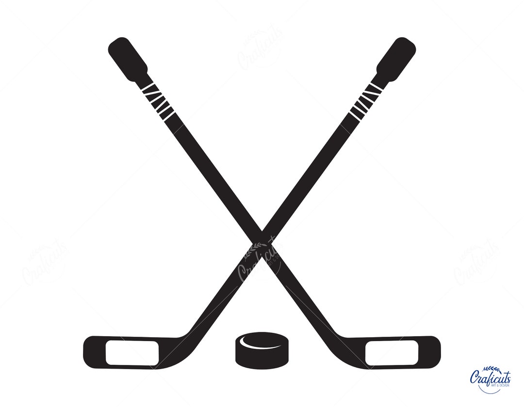 Hockey SVG, Crossed Hockey Sticks and Hockey Puck Clip Art, Digital  Download Svg/png/dxf/eps Files, for Cricut, Silhouette Cut Files. - Etsy