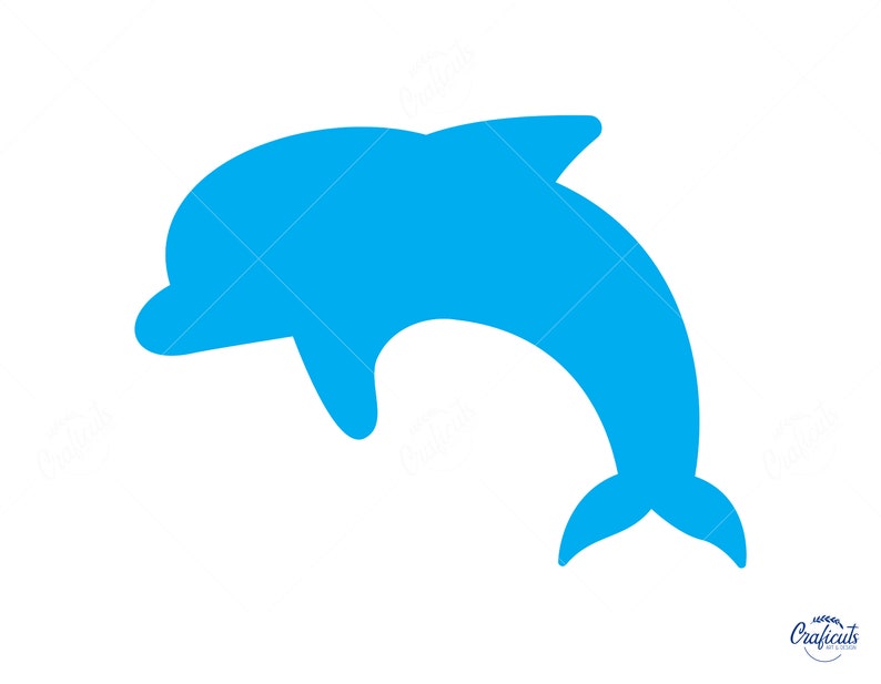 Dolphin SVG, Fish Clip art, Instant Digital Download Svg/Png/Dxf/Eps files, for Cricut, Silhouette Cut Files. image 1