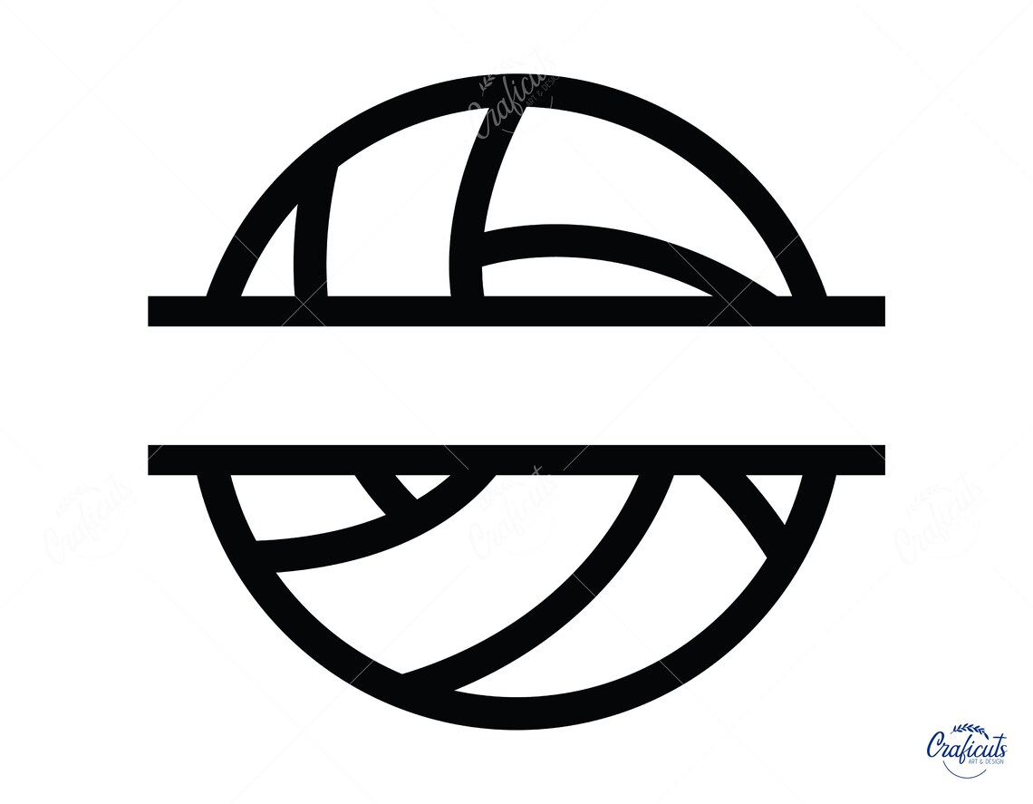 Volleyball SVG, Volleyball Name Frame SVG, Instant Digital Download Svg