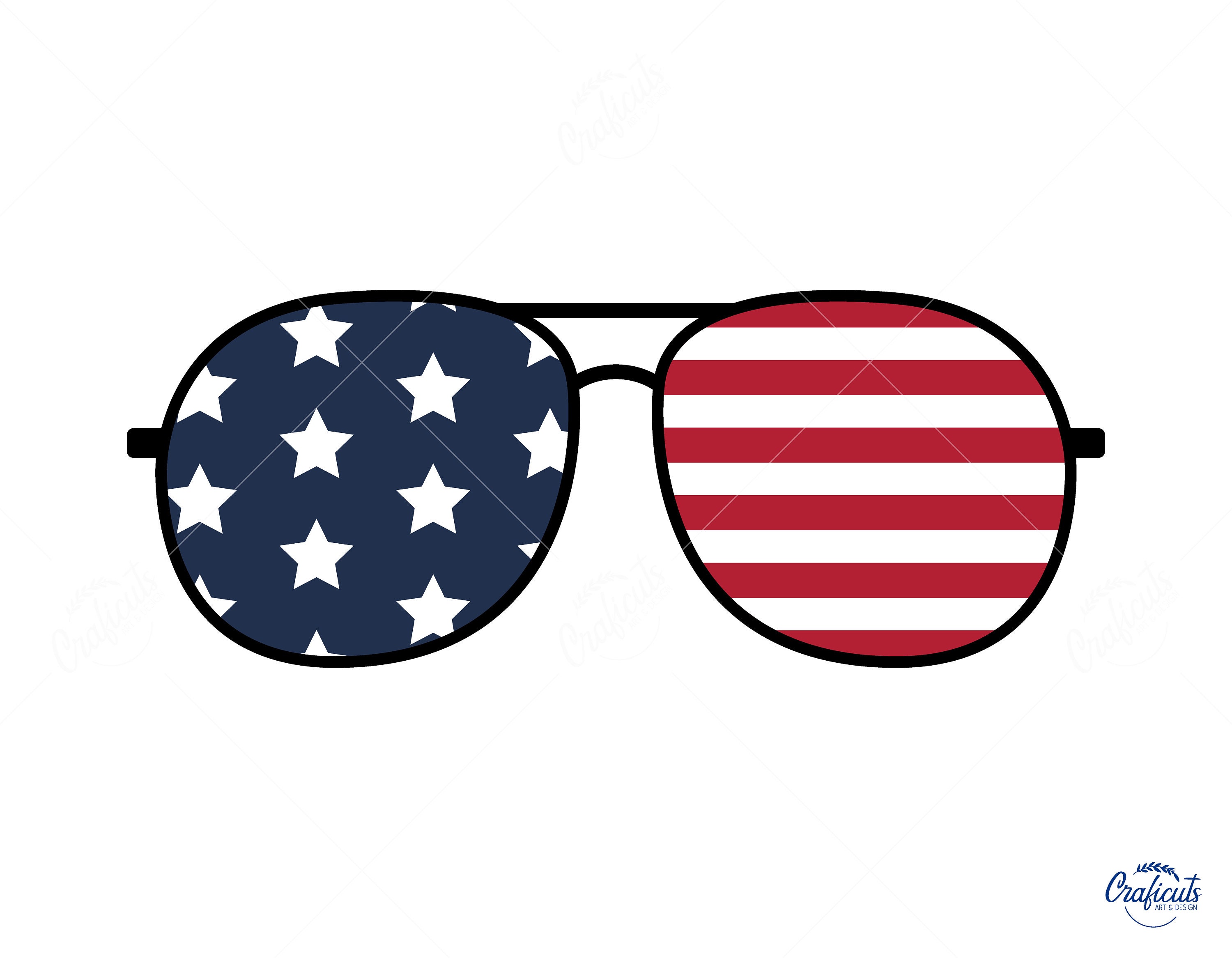 BiBi Sequin American Flag Sunglasses Knit
