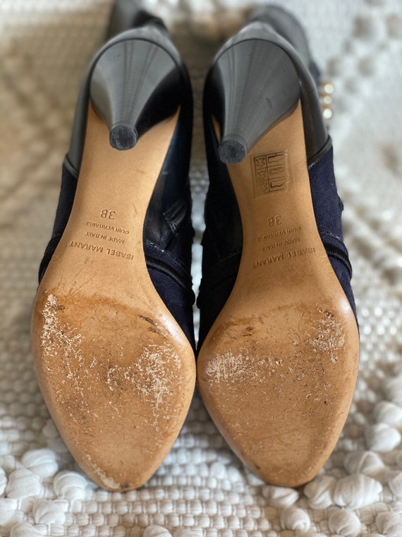 RARE Stunning Isabel Marant Navy & Black Suede St… - image 7