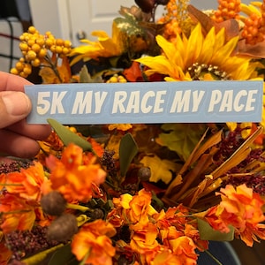 5k Race Sticker | Vinyl Running Sticker