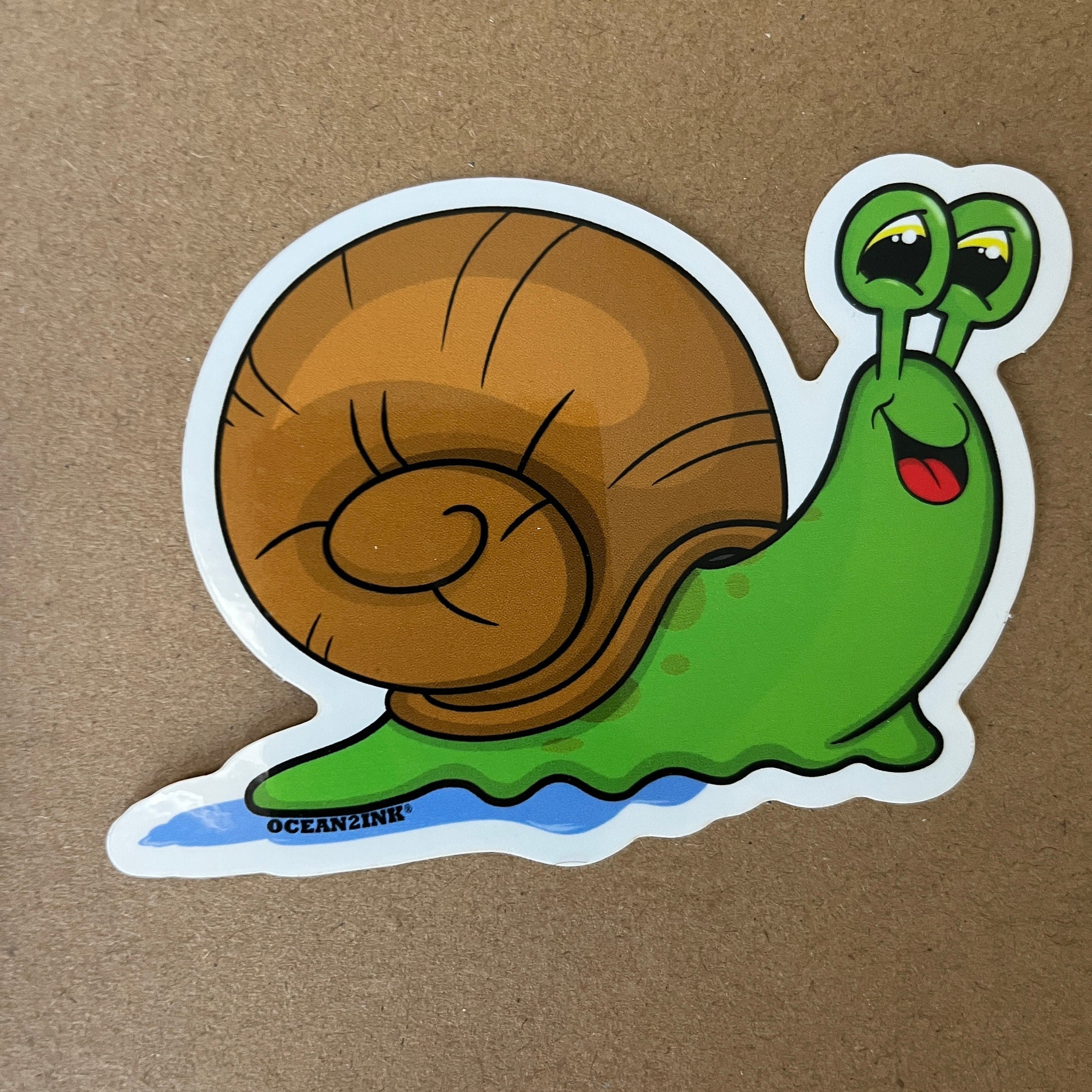 Snail Performance Sticker Cute Snail Sticker- 3