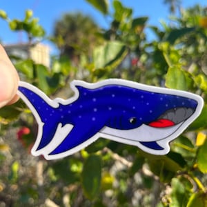 Whale Shark Sticker- 3&quot; | Whale Sticker | Shark Sticker | Cute Little Sticker