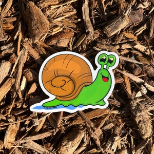 Cute Snail Sticker- 3" | Slow Snail Sticker | Animal Sticker | Snails Pace Sticker
