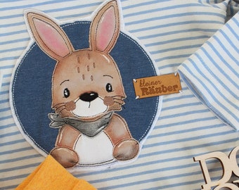 Embroidery file Rabbit Leon, 4 sizes, Doodle, Button