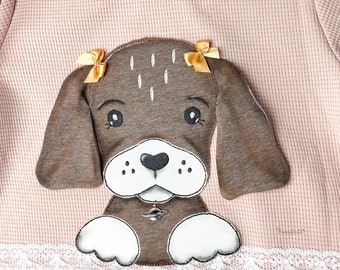 Embroidery file puppy, 4 sizes, Doodle, Lucky