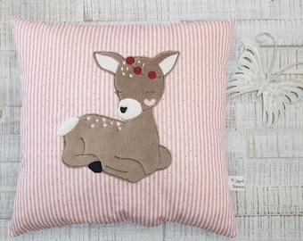 Embroidery file deer, doodle, savings set, application, deer pink