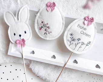 Embroidery file with Easter decoration, Easter bunny, Easter egg, set