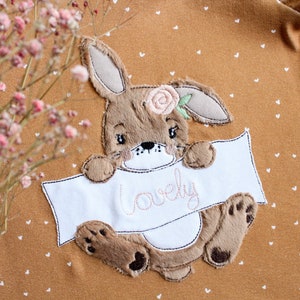 Embroidery file bunny, 4 sizes, savings set, doodle, lovely image 1
