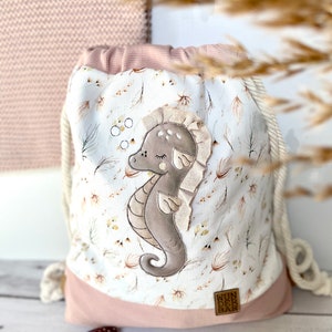 Embroidery file seahorse, 10x10, 13x18, 2 variants, economy set, doodle
