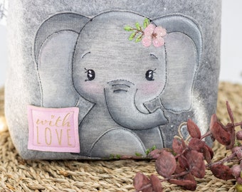 Embroidery file Boho elephant, 4 sizes, doodle