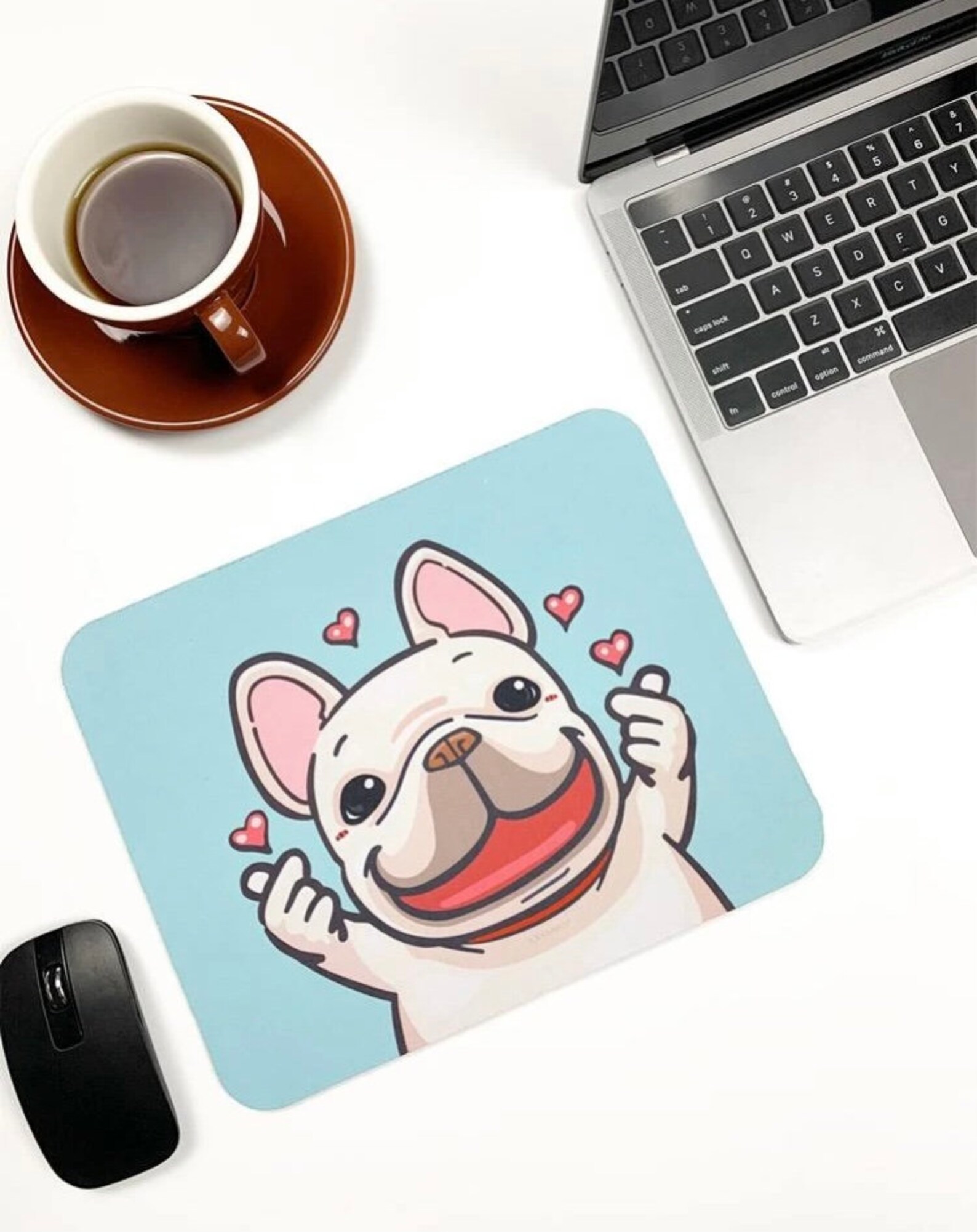 Dog Mouse Mat Cute Pug Print Office Gift Mouse Mat Animal Etsy UK