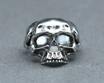 Bishilin Sterling Silver Mens Rings Skull Head Anniversary Friendship Ring Silver Size 13.5 Bishilin Sterling Silver Mens Rings Skull Head Anniversary Friendship Ring Silver Size 13.5
