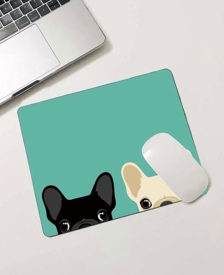 Dog Mouse Pad Animal Print Office Gift Mouse Mat Puppy Mouse Etsy