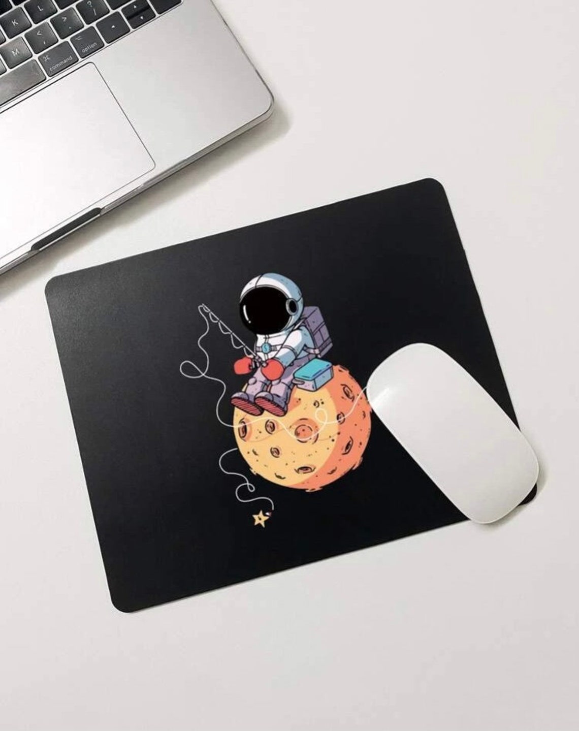 Astronaut Mouse Pad Space Print Office Gift Mouse Mat Mouse Etsy
