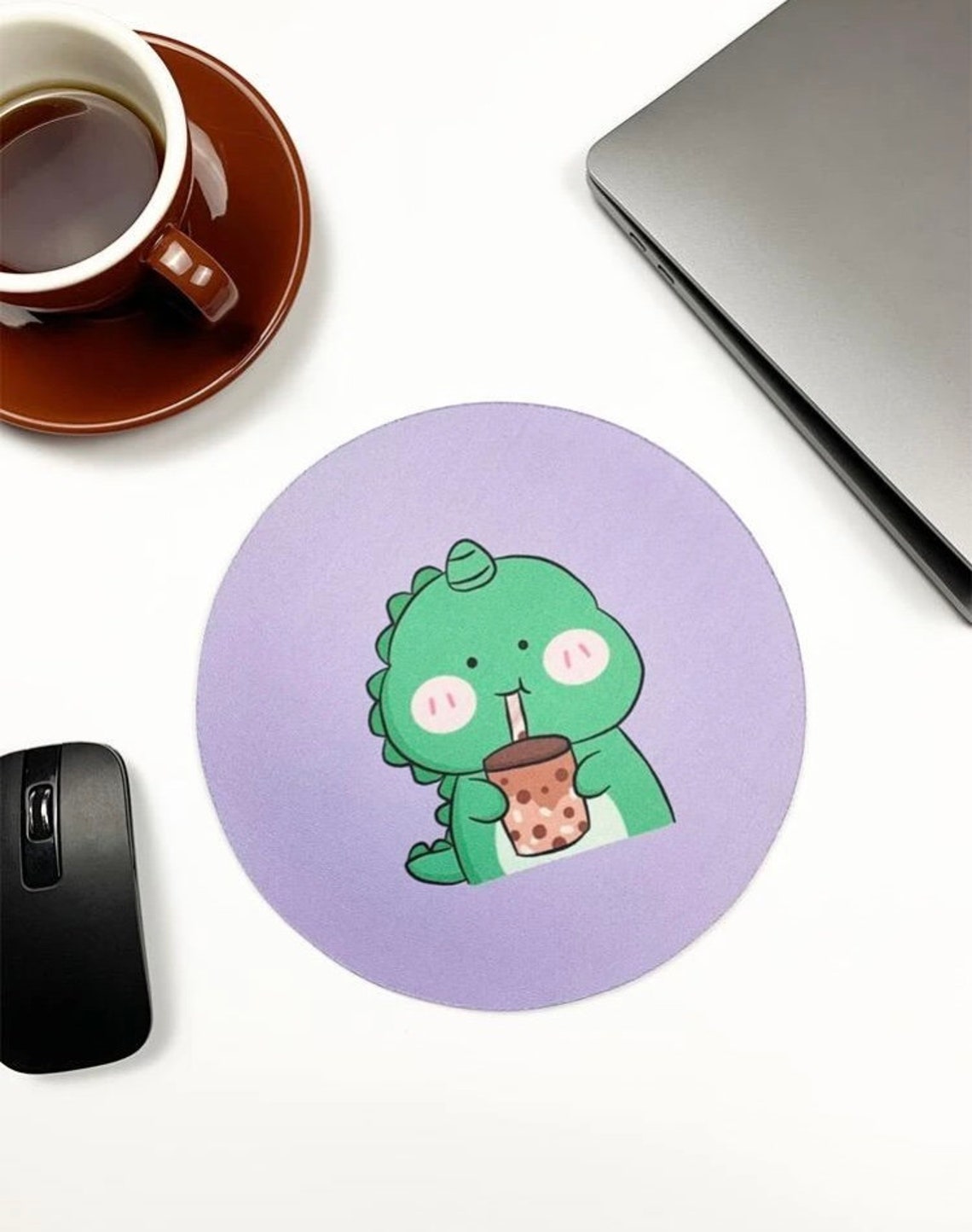 Dinosaur Mouse Pad Cute Print Office Gift Mouse Mat Animal Etsy UK