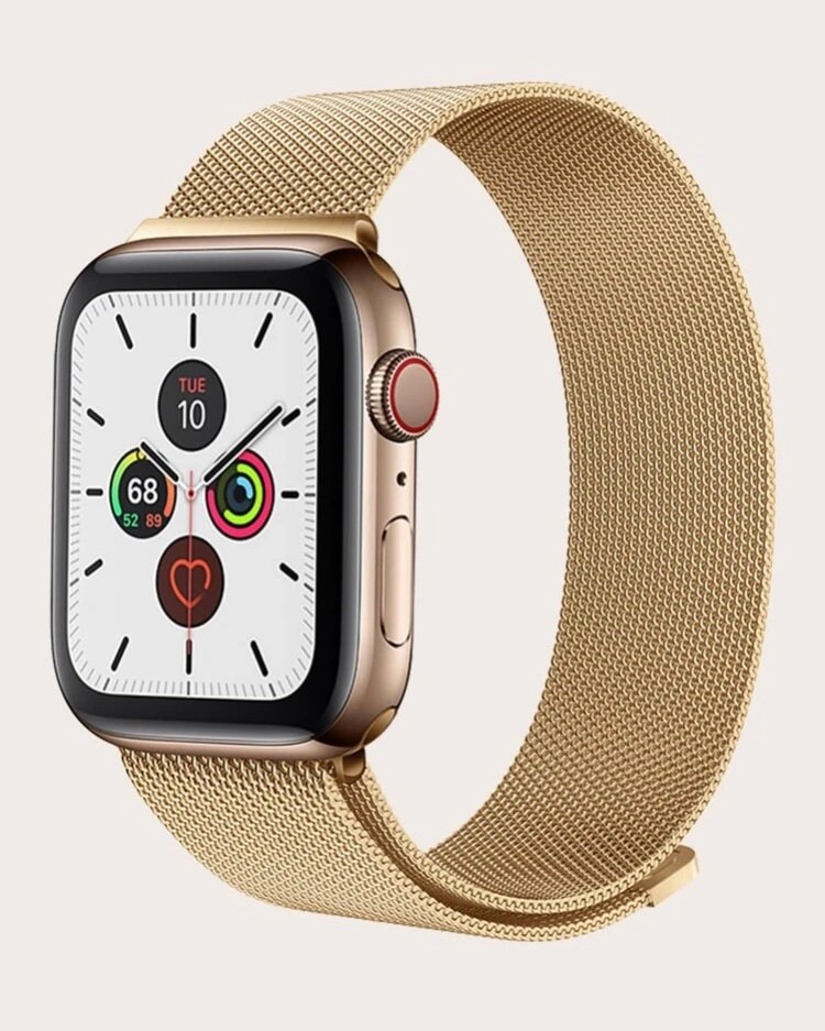 Milanese Strap For Apple Watch Stainless Steel Watch Band Etsy