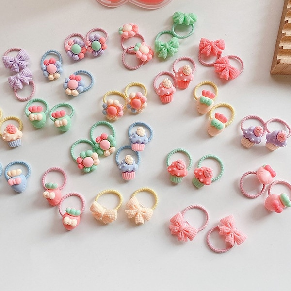 Pet hair rubber band small dog and cat mini-rubber band 40 pieces dog hair bows