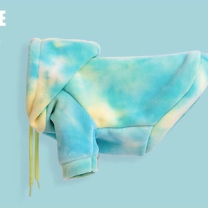 Tie-dyed Hoodie for Dog and Cat Thick Pet Clothes Pet Hoodie for Winter