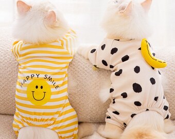 Pet Pajama Cotton Four Legged Clothes for Small Dogs and Cats