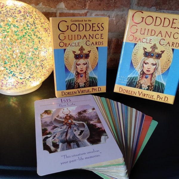 Original 2004 Set Goddess Guidance Oracle Cards by Doreen Virtue OOP