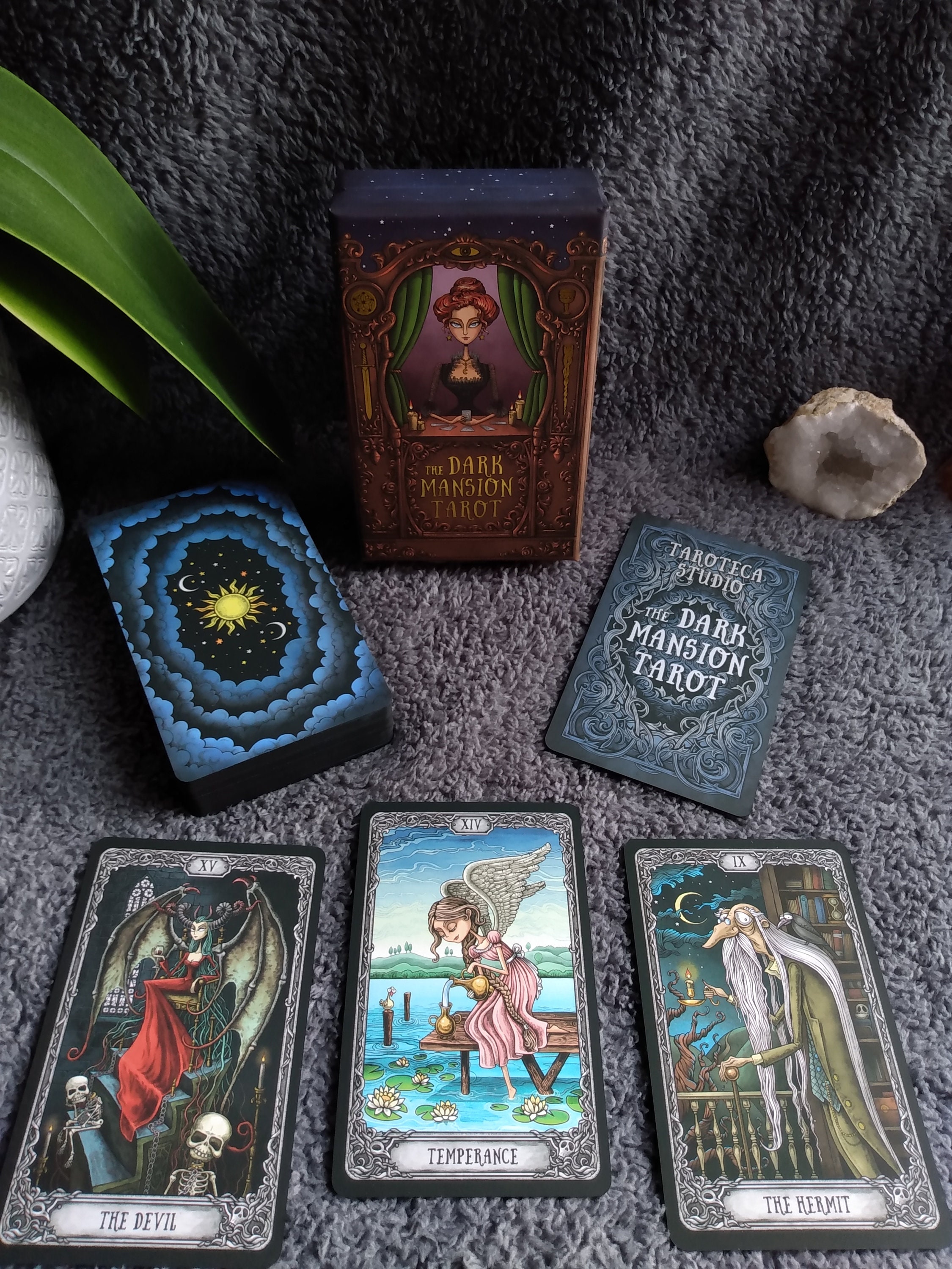 The Dark Mansion Tarot 'night Time Sky' Backs With - Etsy