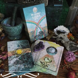 The Faceted Garden 1a edizione Oracle Cards OOP mazzo Indie * SET SIGILLATO * Autopubblicato