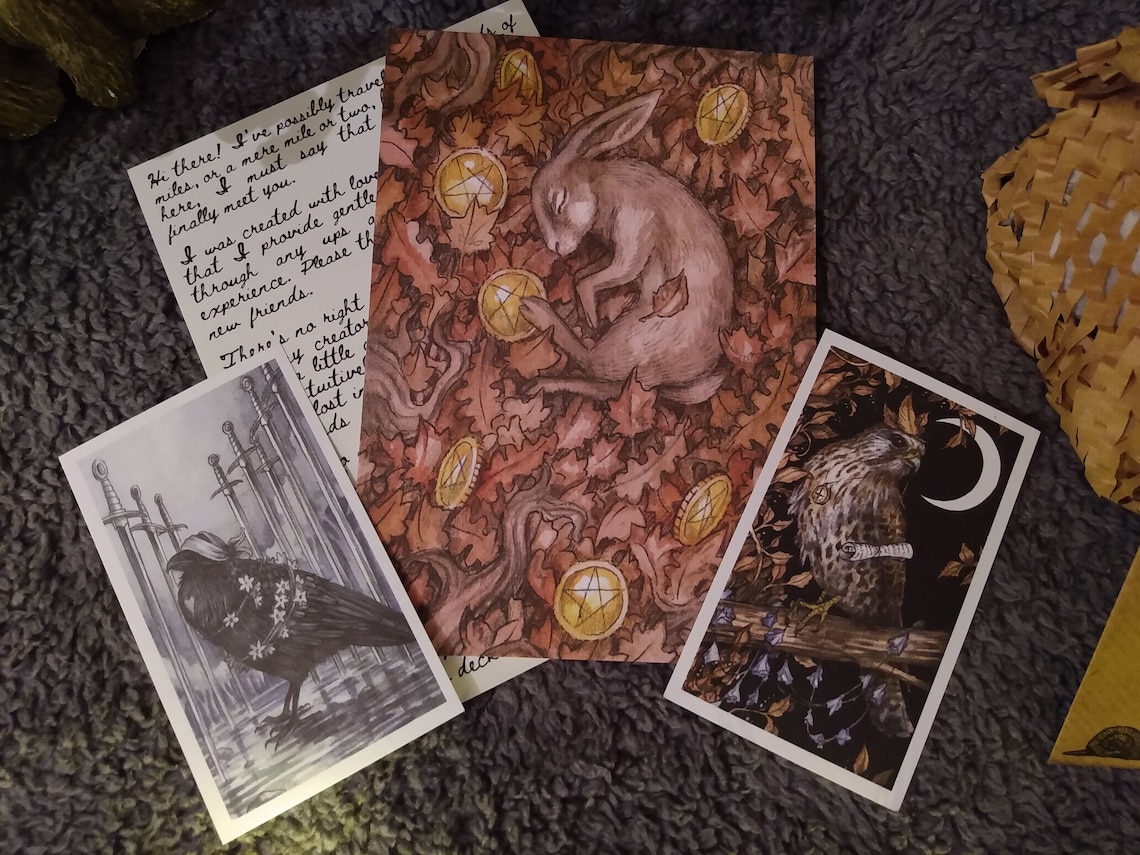 Oak Ash & Thorn Tarot Cards Indie Deck Kickstarter 1st Edition Etsy