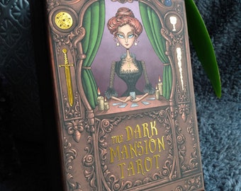 The Dark Mansion Tarot - 'Night time sky' backs with matt black edges edition