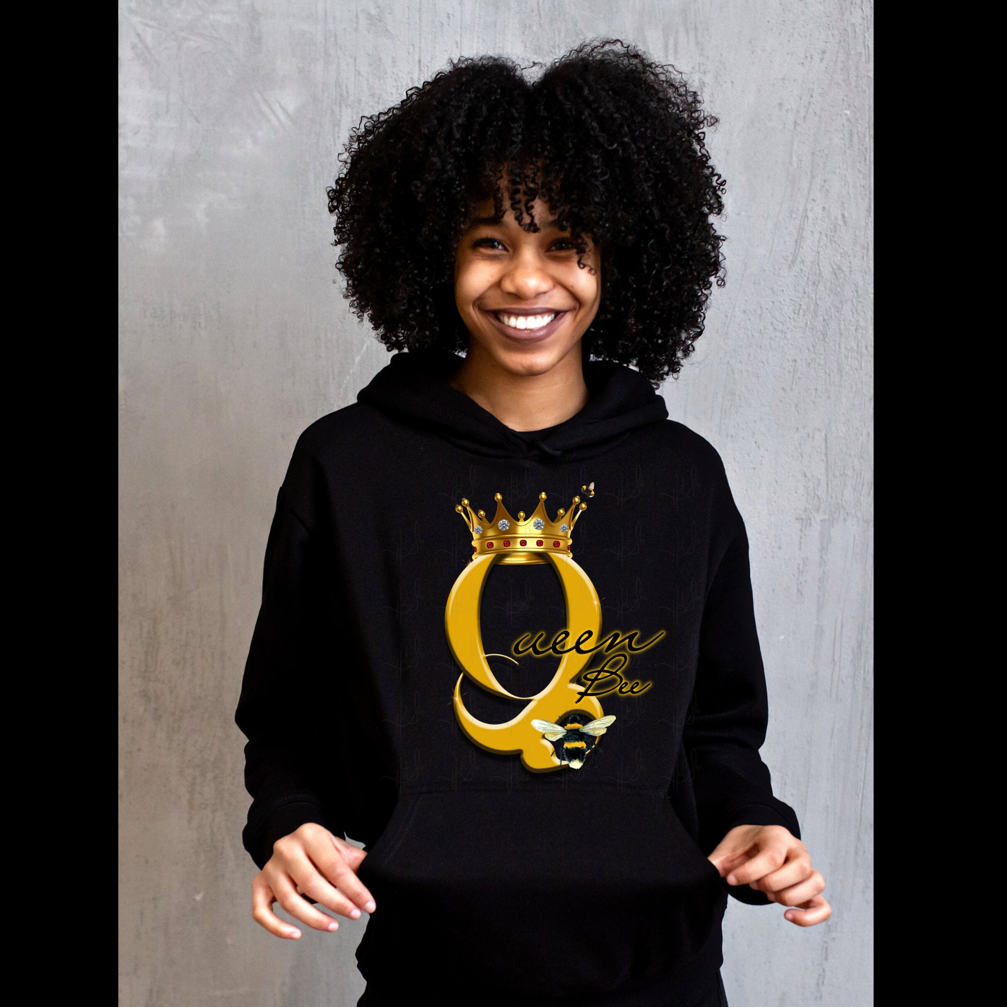 Queen Bee With Crown Clip Art PNG Digital Download for - Etsy