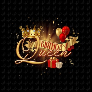 Téléchargement numérique de la reine d'anniversaire png. Sublimation de la reine, graphiques png, gobelets de la reine, décalcomanie, toboggan de la reine à usage commercial