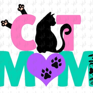 Cat mom PNG, Cat paw, Animal paw, cat mama png, Digital Download File, Instant download, cat mom sublimation, Pet png, heart png, fur mom