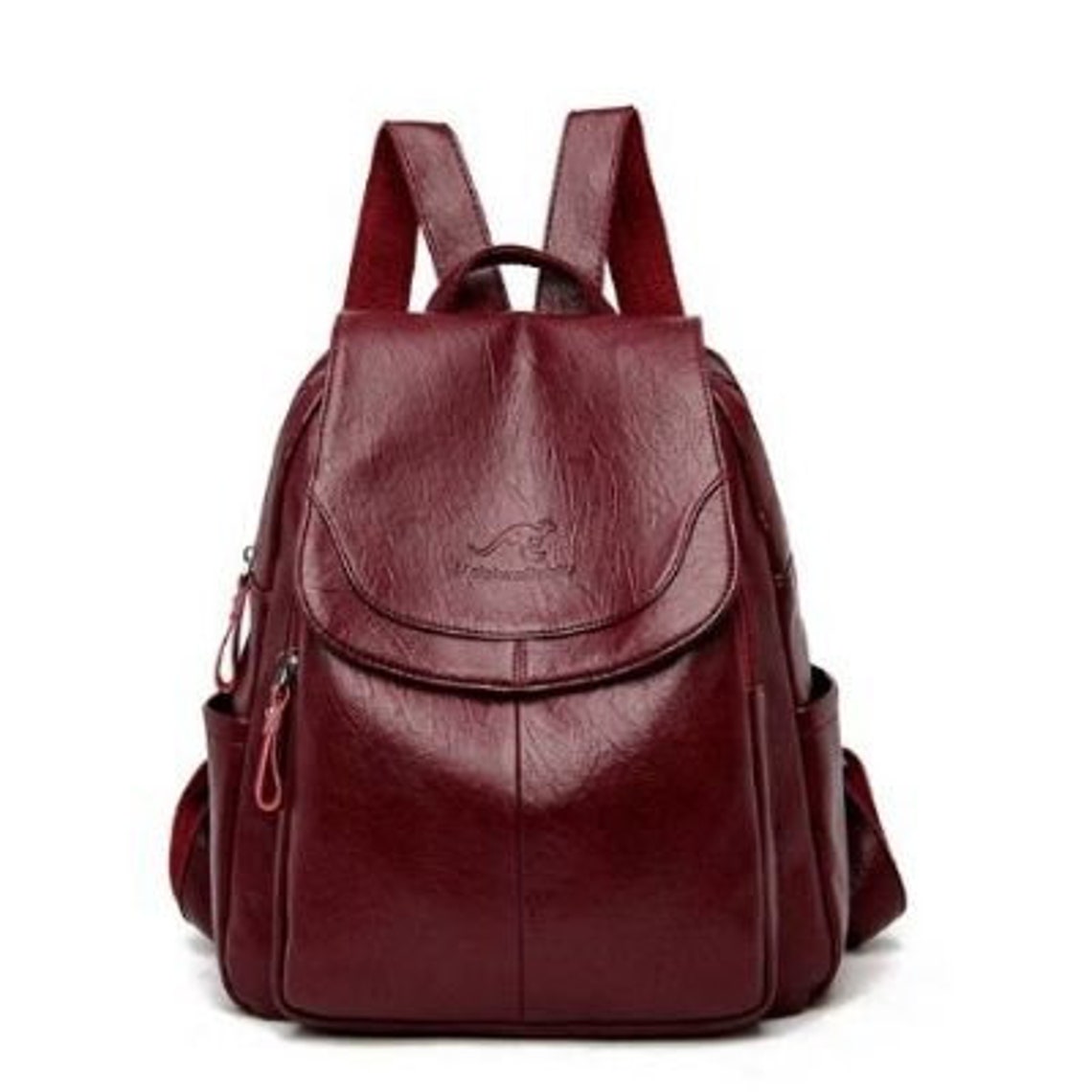 Leather Backpack women high quality leather backpack brown Etsy