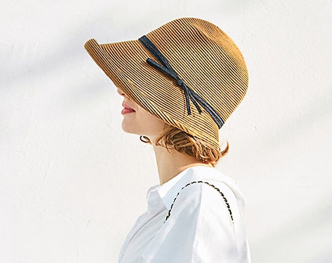 Women's Wide Brim Straw Hat, Sun Hat - Perfect for Beach, Summer, and Vacation, Foldable and Stylish Straw hat, Summer hat, Packable hat