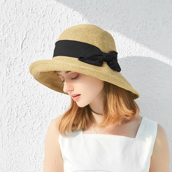 Straw Hat wide brim, sun hat women, Summer Hat, womens hat, Straw Beach hat, straw hat women, UV Protection UPF 50+, Vacation Hat