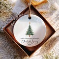 First Christmas Married Ornament, Mr and Mrs Ornament, Personalized Wedding Gift, Newlywed Christmas Gift, Wedding Christmas Ornament product logo