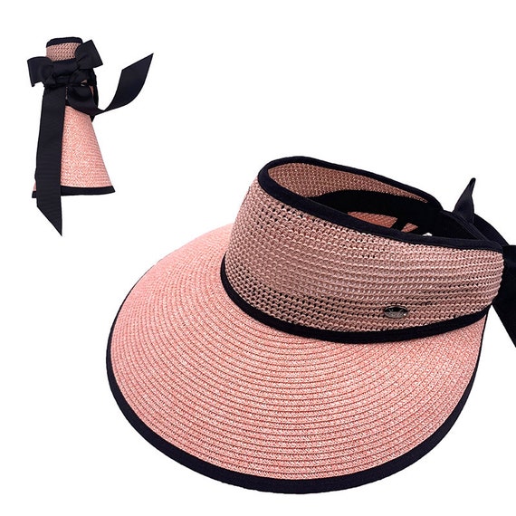 Straw Hat, Straw Beach Visor, Visor Hat, Summer Visor Hat, Visor Cap, Floppy Hat, Summer Straw Sun Visor, Sun Visor, Visor UV Protection