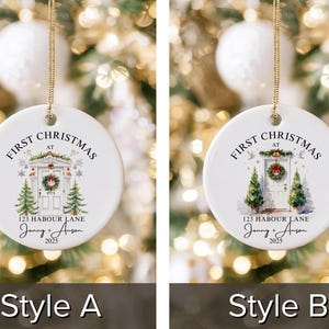 Our New Home Christmas Ornament, Our First Christmas Ornament, House Address Ornament, Our First Home Keepsake, First Home Bauble 2025 image 10